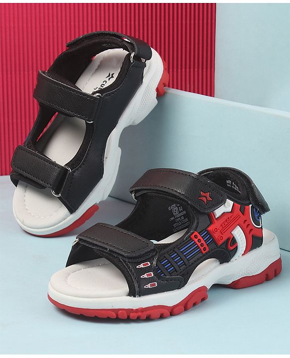 Cute Walk by Babyhug Velcro Sandals - Blue main image 0