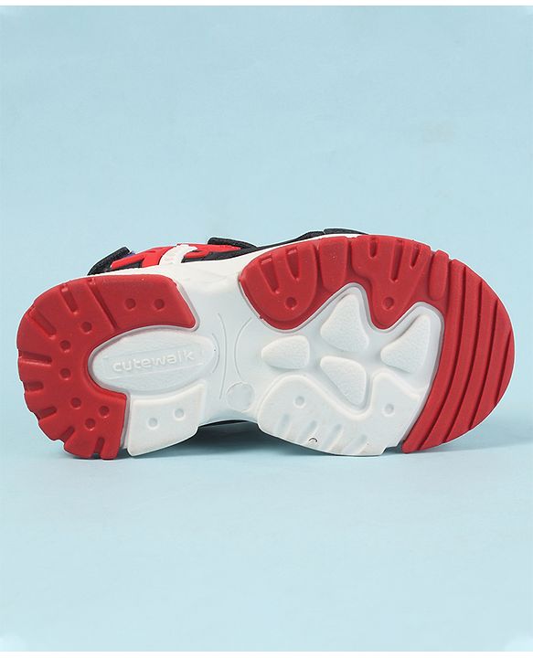 Cute Walk by Babyhug Velcro Closure Sandals with 3D Applique - Navy Blue