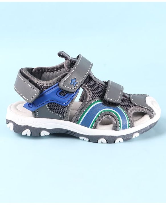 Cute Walk by Babyhug Sandals with Velcro Closure - Grey