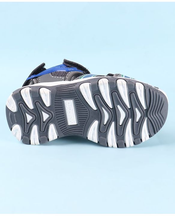Cute Walk by Babyhug Sandals with Velcro Closure - Grey