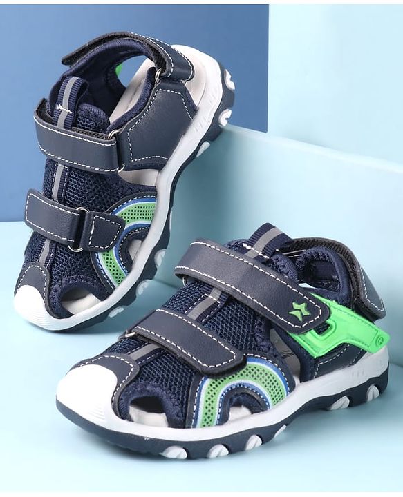 Cute Walk by Babyhug Sandals with Velcro Closure - Grey