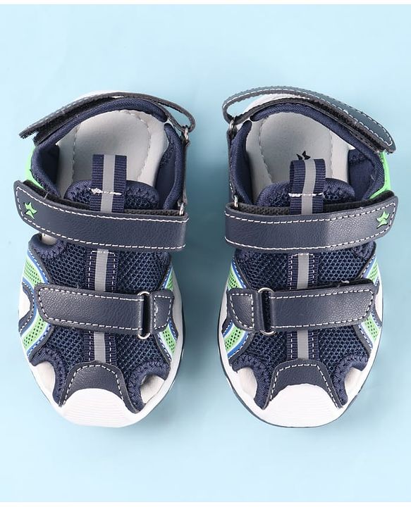 Cute Walk by Babyhug Sandals with Velcro Closure - Grey