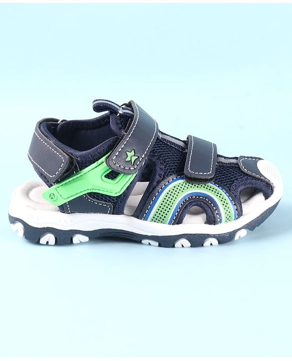 Cute Walk by Babyhug Sandals with Velcro Closure - Grey