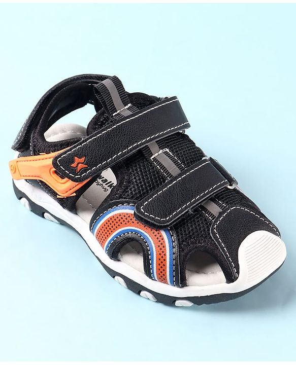 Cute Walk by Babyhug Sandals with Velcro Closure - Grey