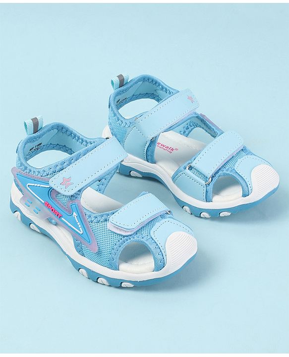 Cute Walk by Babyhug Velcro Closure Solid Color Sandals  - Pink