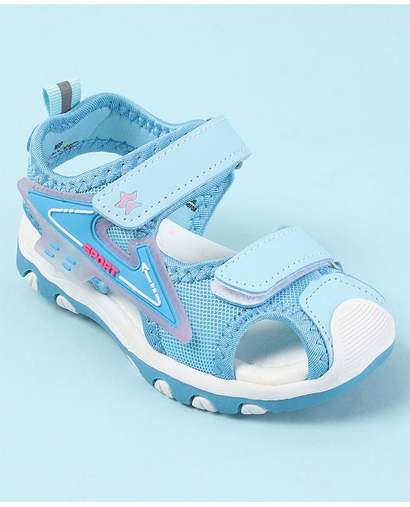 Cute Walk by Babyhug Velcro Closure Solid Color Sandals  - Pink