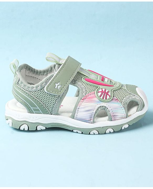 Cute Walk by Babyhug Velcro Closure Sandals - Green
