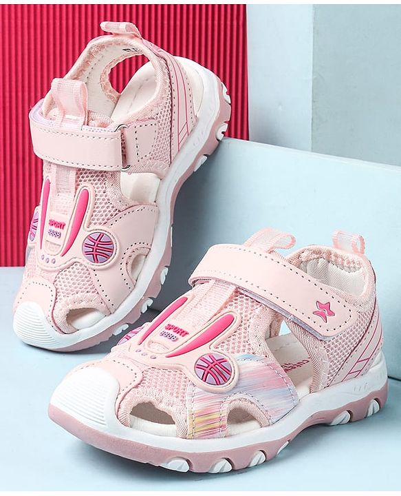 Cute Walk by Babyhug Velcro Closure Sandals - Green