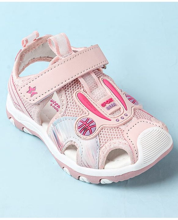 Cute Walk by Babyhug Velcro Closure Sandals - Green