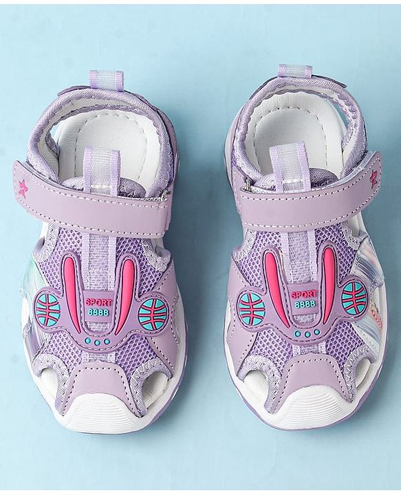 Cute Walk by Babyhug Velcro Closure Sandals - Green