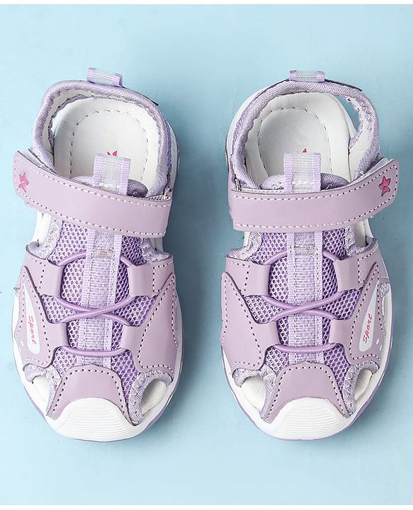 Cute Walk by Babyhug Velcro Closure Sandals With Lace Detailing - Pink