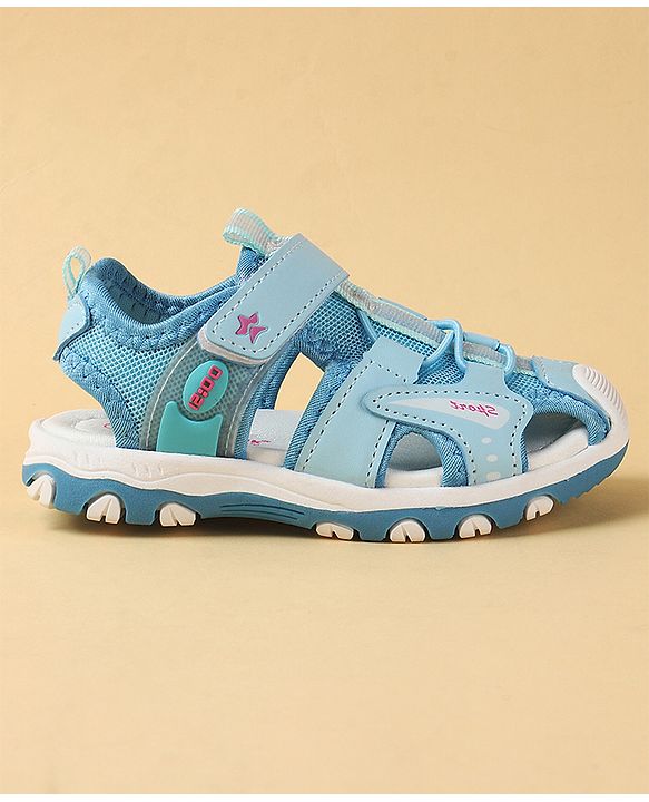 Cute Walk by Babyhug Velcro Closure Sandals With Lace Detailing - Pink
