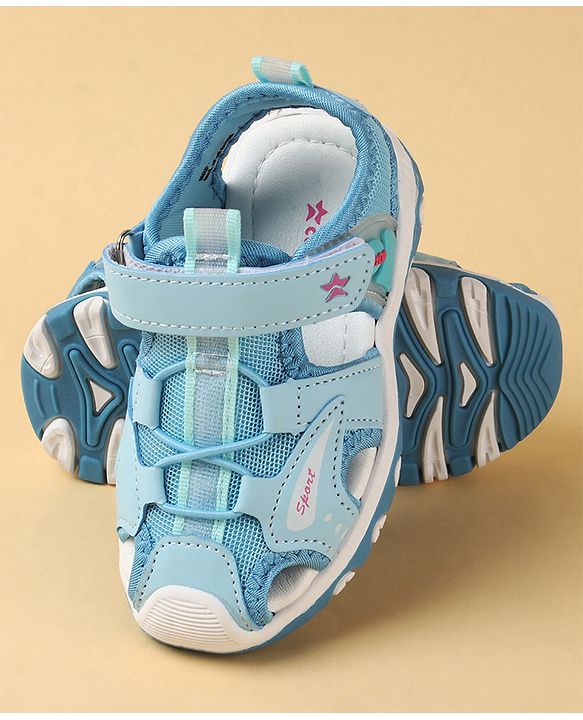 Cute Walk by Babyhug Velcro Closure Sandals With Lace Detailing - Pink