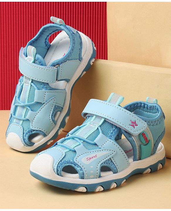 Cute Walk by Babyhug Velcro Closure Sandals With Lace Detailing - Pink