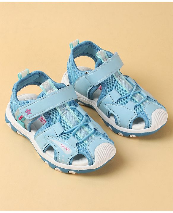 Cute Walk by Babyhug Velcro Closure Sandals With Lace Detailing - Pink