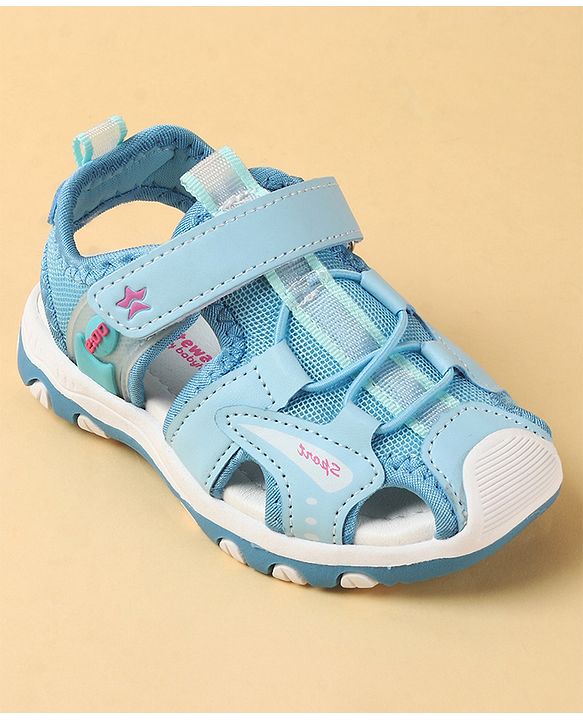 Cute Walk by Babyhug Velcro Closure Sandals With Lace Detailing - Pink