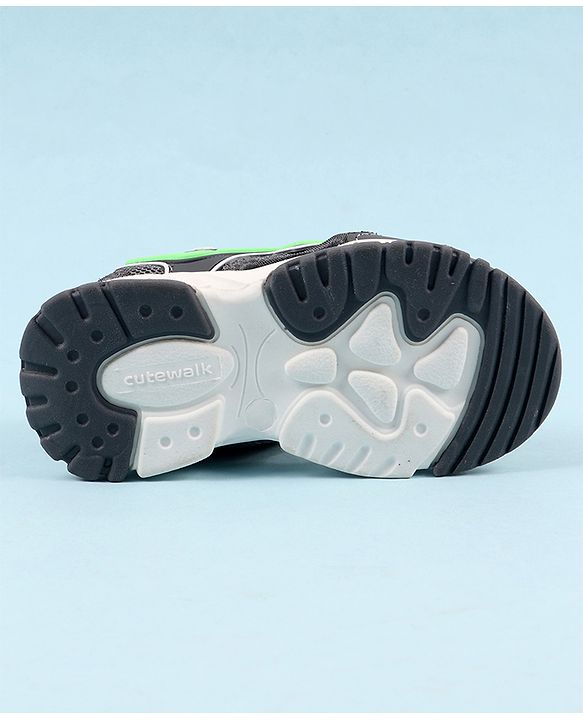 Cute Walk by Babyhug Sandals with Velcro Closure & Star Applique - Navy Blue