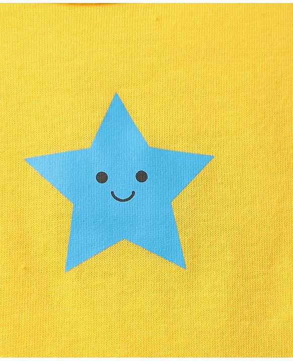 Babyhug 100% Cotton Knit Sleeveless Antibacterial Vests with Star Print & Stripes Pack of 5 - Multicolor