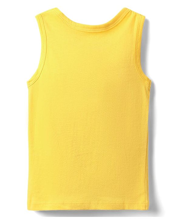 Babyhug 100% Cotton Knit Sleeveless Antibacterial Vests with Star Print & Stripes Pack of 5 - Multicolor