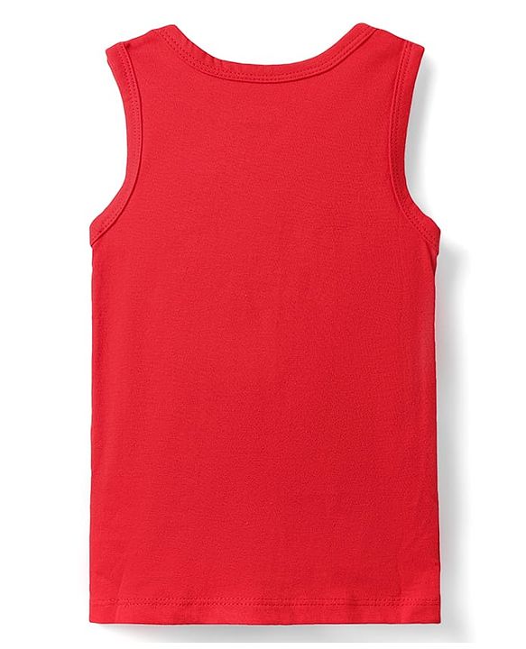 Babyhug 100% Cotton Knit Sleeveless Antibacterial Vests with Star Print & Stripes Pack of 5 - Multicolor