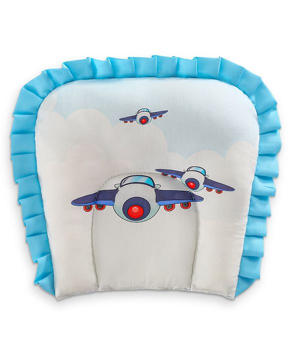 Babyhug Premium Aeroplane Theme Printed Super Saver Bedding Combo Set -White