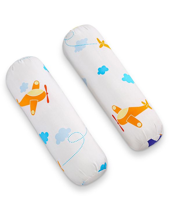 Babyhug Premium Aeroplane Theme Printed Super Saver Bedding Combo Set -White