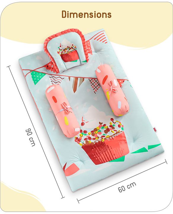 Babyhug Premium Aeroplane Theme Printed Super Saver Bedding Combo Set -White