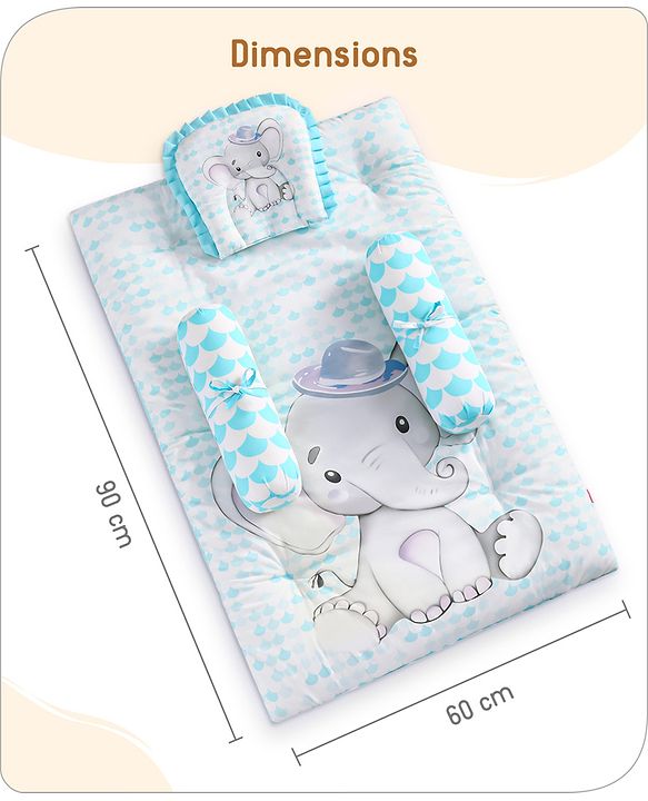 Babyhug Premium Aeroplane Theme Printed Super Saver Bedding Combo Set -White