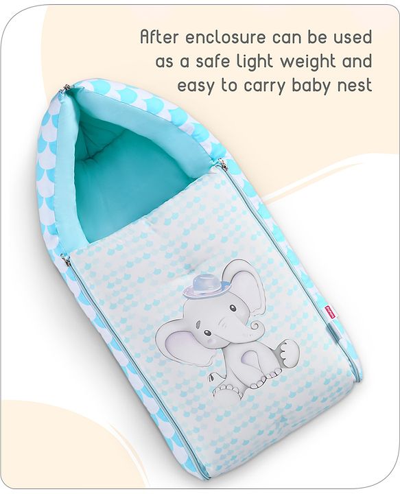 Babyhug Premium Aeroplane Theme Printed Super Saver Bedding Combo Set -White