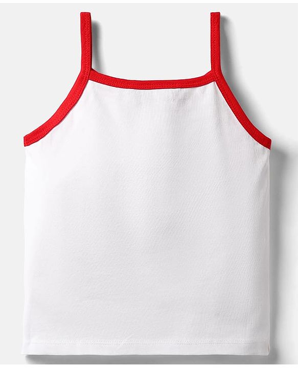 Pine Kids Single Jersey Knit Half Sleeves Top & Shorts Set With Brooklyn Print - Red & White