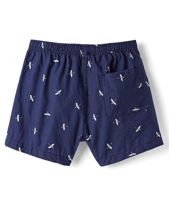 Pine Kids Cotton Knit Boxers with Hot Air Balloon & Bird Print Pack of 2 (Color May Vary)