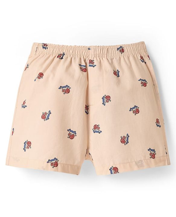 Pine Kids Cotton Woven Printed Boxers Pack Of 2 (Colour May Vary)