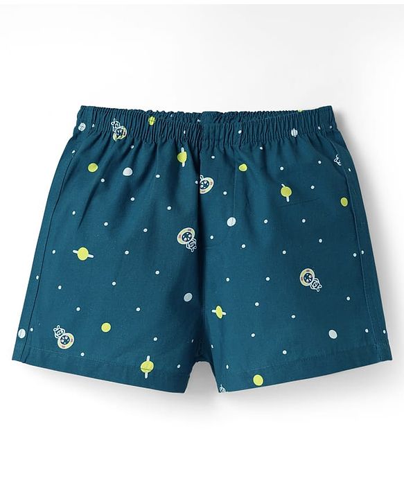 Pine Kids Cotton Woven Printed Boxers Pack Of 2 (Colour May Vary)