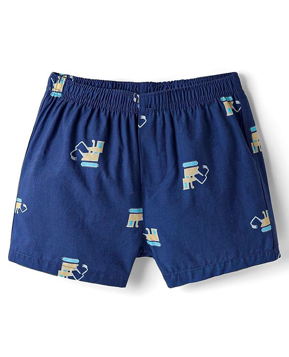 Pine Kids Cotton Knit Boxers with Abstract Print Pack of 2 (Color May Vary)