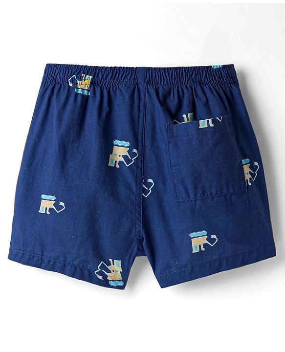 Pine Kids Cotton Knit Boxers with Abstract Print Pack of 2 (Color May Vary)