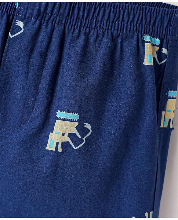 Pine Kids Cotton Knit Boxers with Abstract Print Pack of 2 (Color May Vary)