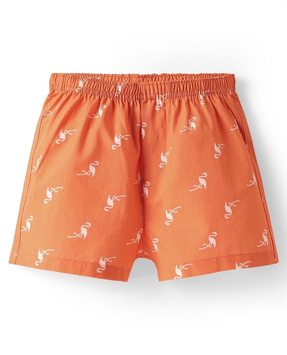 Pine Kids Cotton Woven Boxers With Ball & Bird Print Pack Of 2 (Colour May Vary)