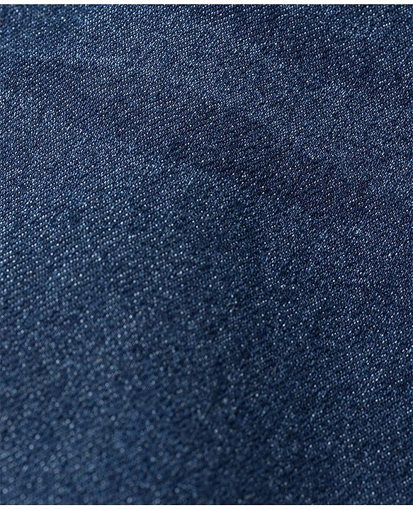 Babyhug Cotton Full Length Stretchable Washed Denim Jeans - Dark Blue