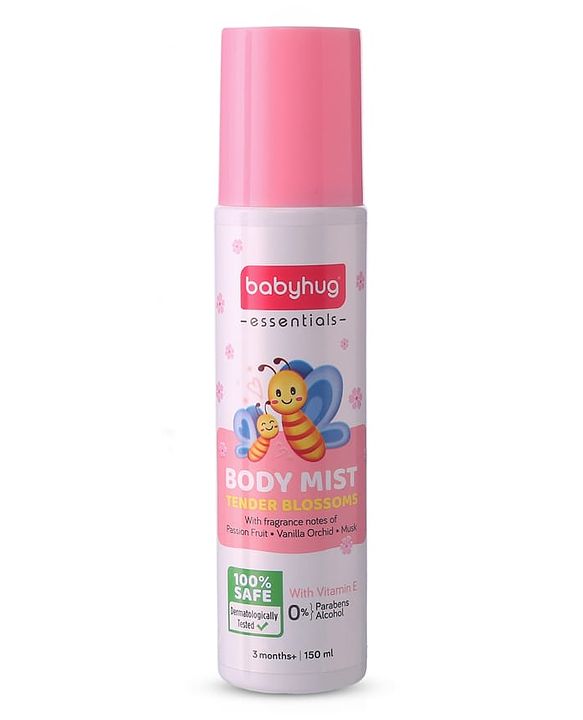 Babyhug Baby Memories Gentle Body Mist  150ml | Alcohol Free | Dermatologically Tested | Skin Friendly | Safe | Everyday Wear