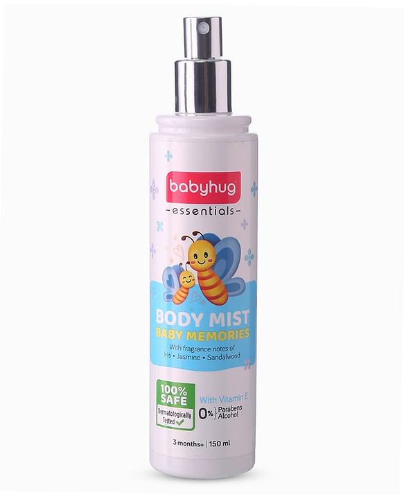 Babyhug Baby Memories Gentle Body Mist  150ml | Alcohol Free | Dermatologically Tested | Skin Friendly | Safe | Everyday Wear
