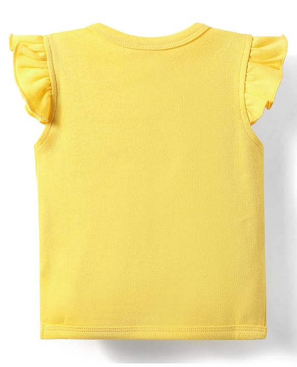 Babyhug 100% Cotton Front Open Frill Sleeves Floral & Hearts Printed jhabla Pack Of 3 - Dark Pink Yellow & Light Blue