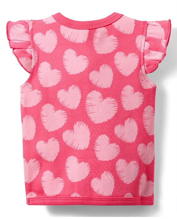 Babyhug 100% Cotton Front Open Frill Sleeves Floral & Hearts Printed jhabla Pack Of 3 - Dark Pink Yellow & Light Blue
