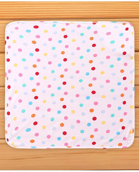 Babyhug Disney 100% Cotton Hooded Towels With Minnie Mouse & Family Graphics   L 79 x B 80 cm Pack Of 2 -Turquoise & White