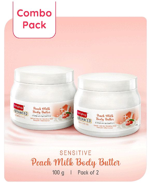 Babyhug Cream With Advanced Peach Milk Butter Pack Of 2 - 100 g Each