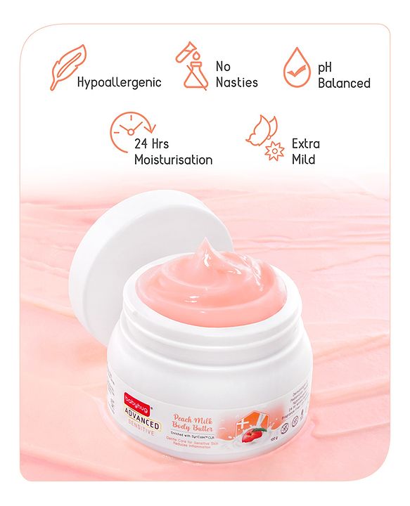 Babyhug Cream With Advanced Peach Milk Butter Pack Of 2 - 100 g Each