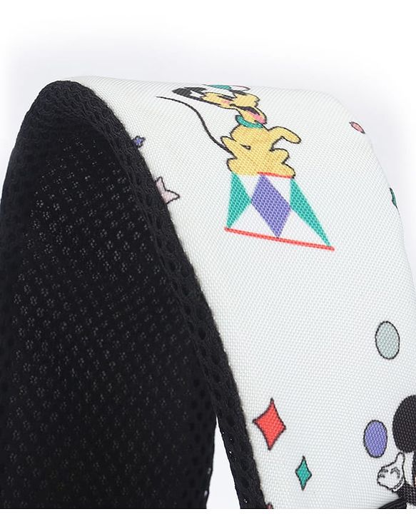 Babyhug Disney Mickey & Friends Classic Charm Smart Diaper Backpack - Off-White| Adjustable Shoulder Strap| Insulated Bottle Pouches| Smart Bottom Zipper| Wipes Dispenser| Wide Fish-mouth Opening