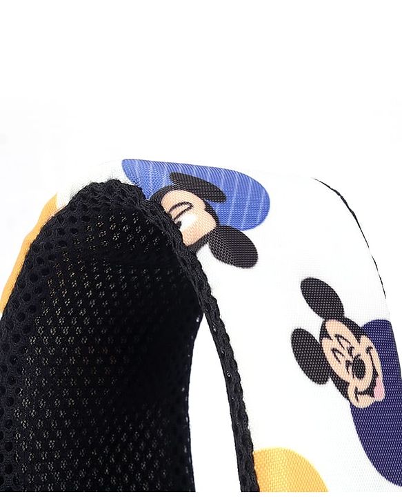 Babyhug Disney Retro Mickey Pop Smart Diaper Backpack - White| Adjustable Padded Shoulder Strap| Insulated Bottle Pouches| Wipes Dispenser| Wide opening| Anti-theft Back Pouch