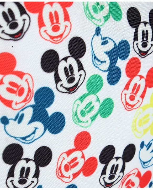 Babyhug Disney Retro Mickey Pop Smart Diaper Backpack - White| Adjustable Padded Shoulder Strap| Insulated Bottle Pouches| Wipes Dispenser| Wide opening| Anti-theft Back Pouch