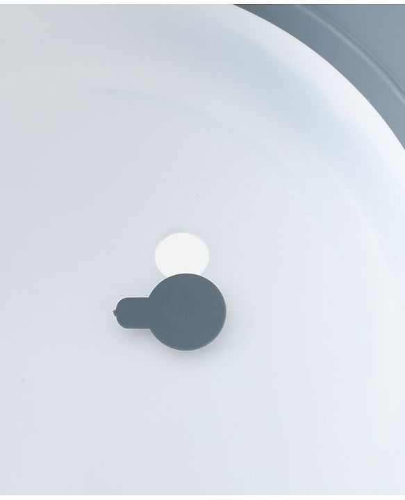 Babyhug Foldable Baby Bath Tub with Drain Plug - Grey