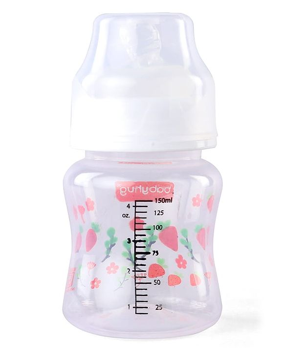 Babyhug Wide Neck Feeding Bottle with Silicone Nipple Dino Print - 250ml| Microwave and Sterilizer Safe| BPA Free| Easy to Clean & Hygienic| Measuring Scale| Anti-colic| Leak Proof